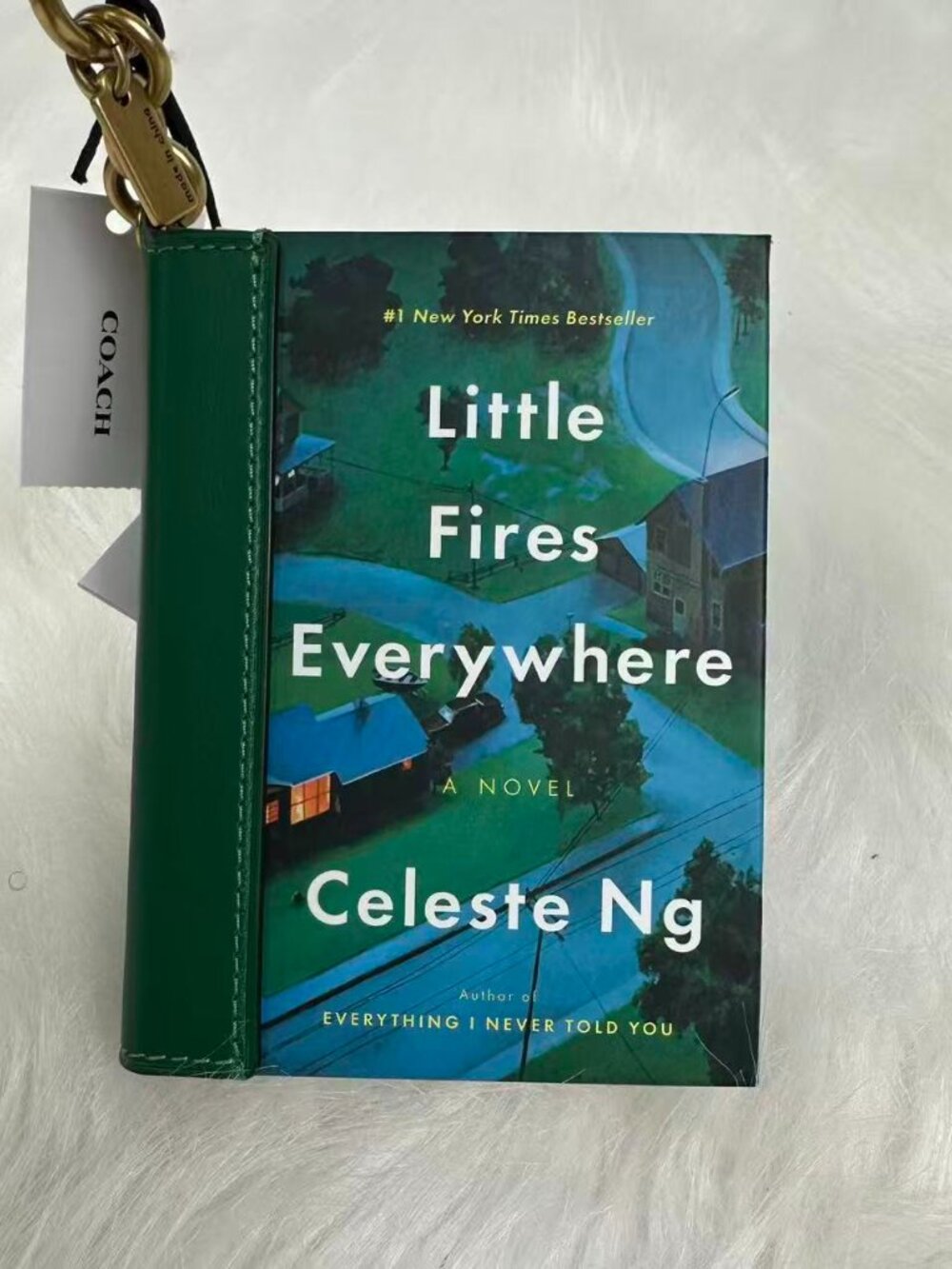 Coach Little Fires Everywhere By Celeste Ng Book Bag Charm CFK51 NWT - Picture 2 of 6